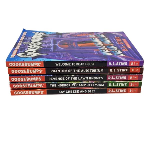 GOOSEBUMPS R.L. STINE LOT 5 BOOKS SPOOKY HORROR MYSTERY GHOSTS KIDS YOUTH TEEN - Picture 2 of 6